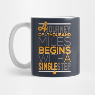 a journey of a thousand mile Mug